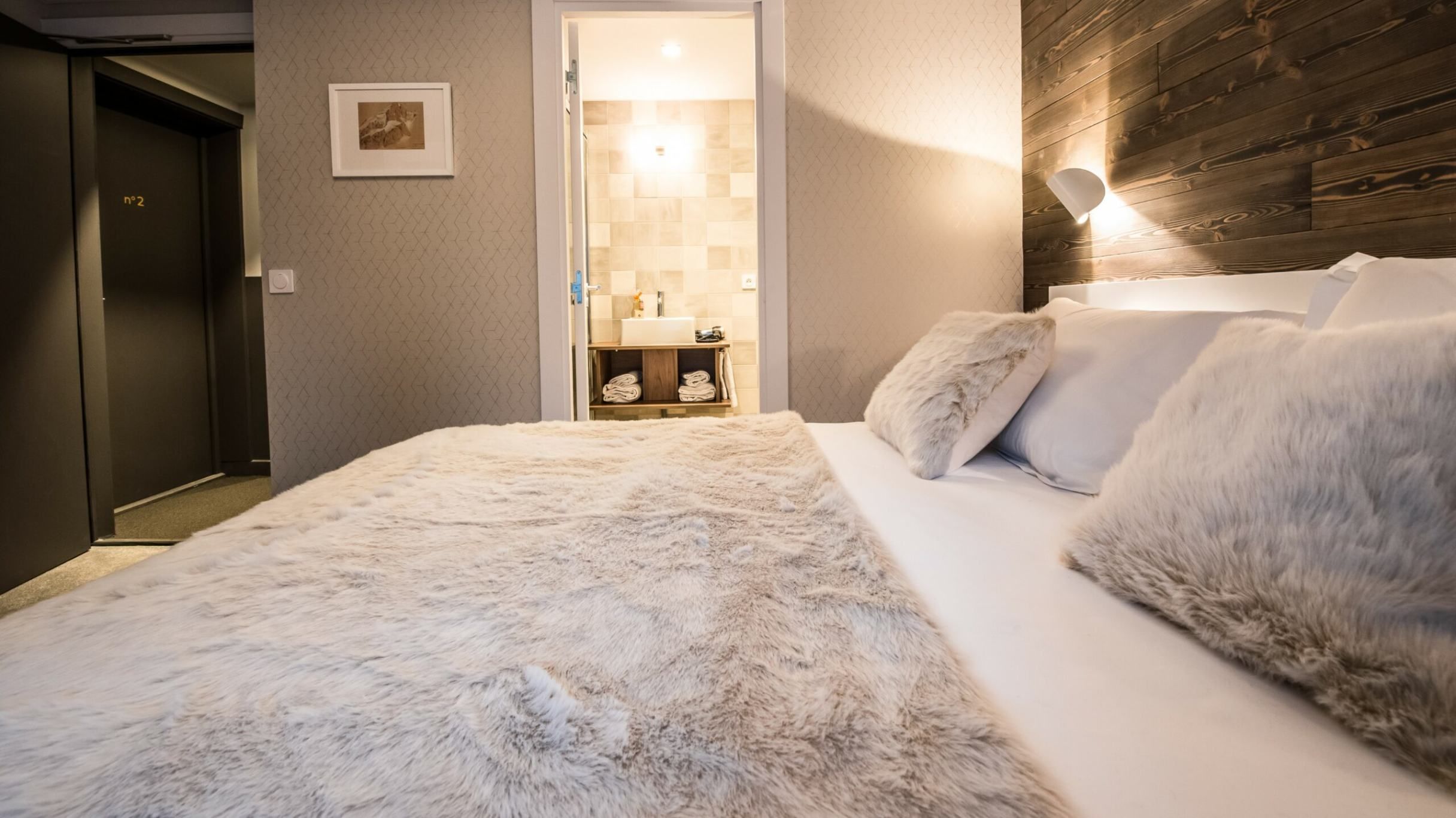 cosy bedrooms in Chalet Hotel Whymper