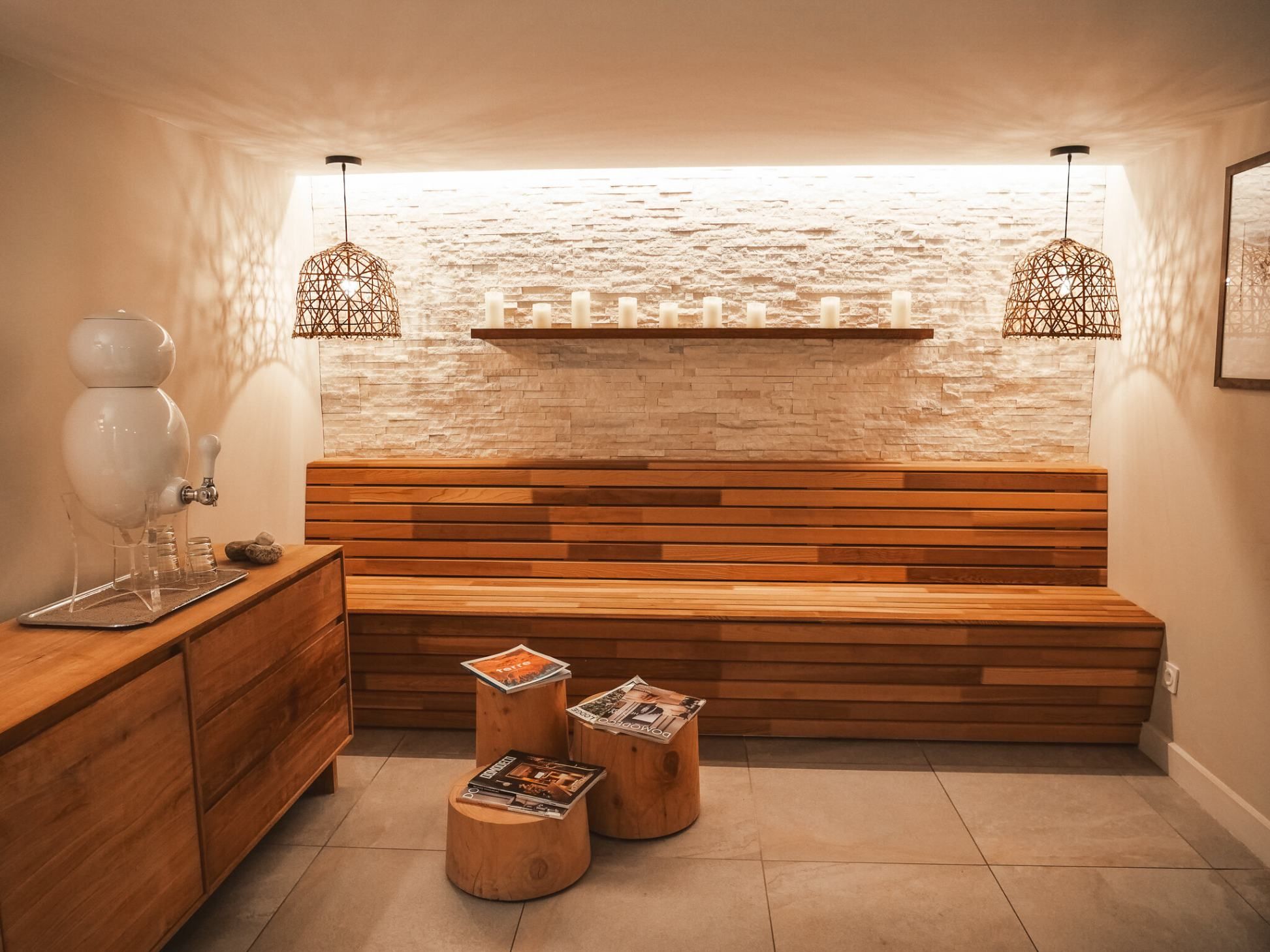 Spa avec sauna et hammam au chalet whymper privatif