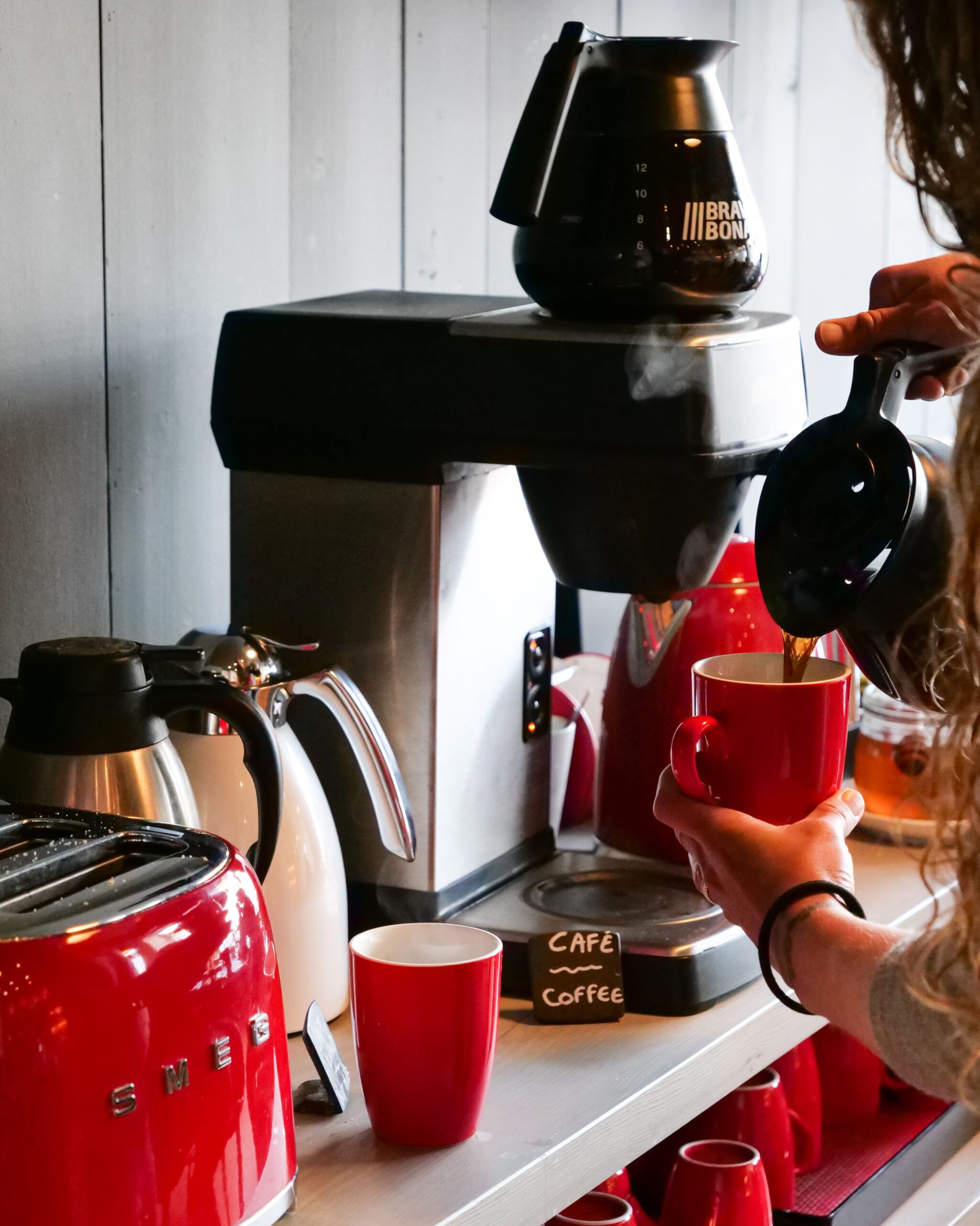 Machine à café de la salle petit-déjeuner Hôtel Faucigny Chamonix