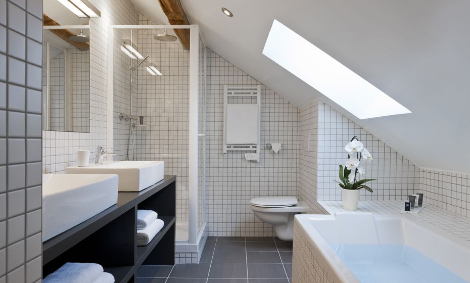Salle de bain d'une des chambres doubles conforts