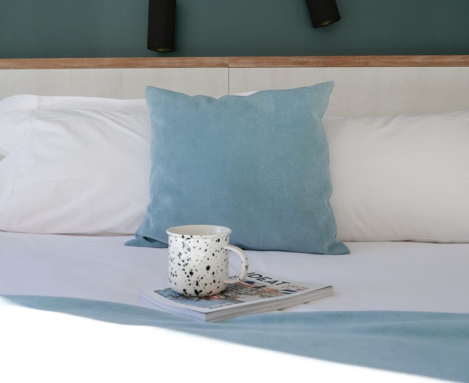 Lit double cosy chambre lumineuse appartement Chamonix Génépy